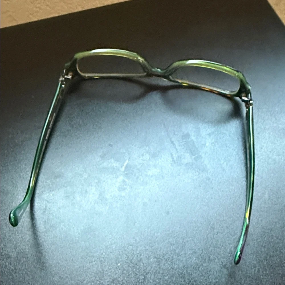 Michael Kors Green Tortoise Shell Glasses Prescription Lenses with Carrying Case